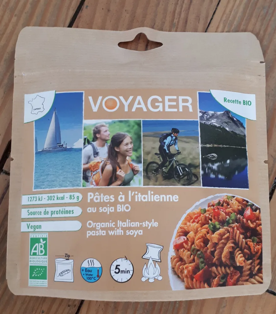 Voyager pâtes à l'italienne au soja