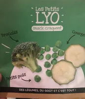 Snack craquant de legumes verts