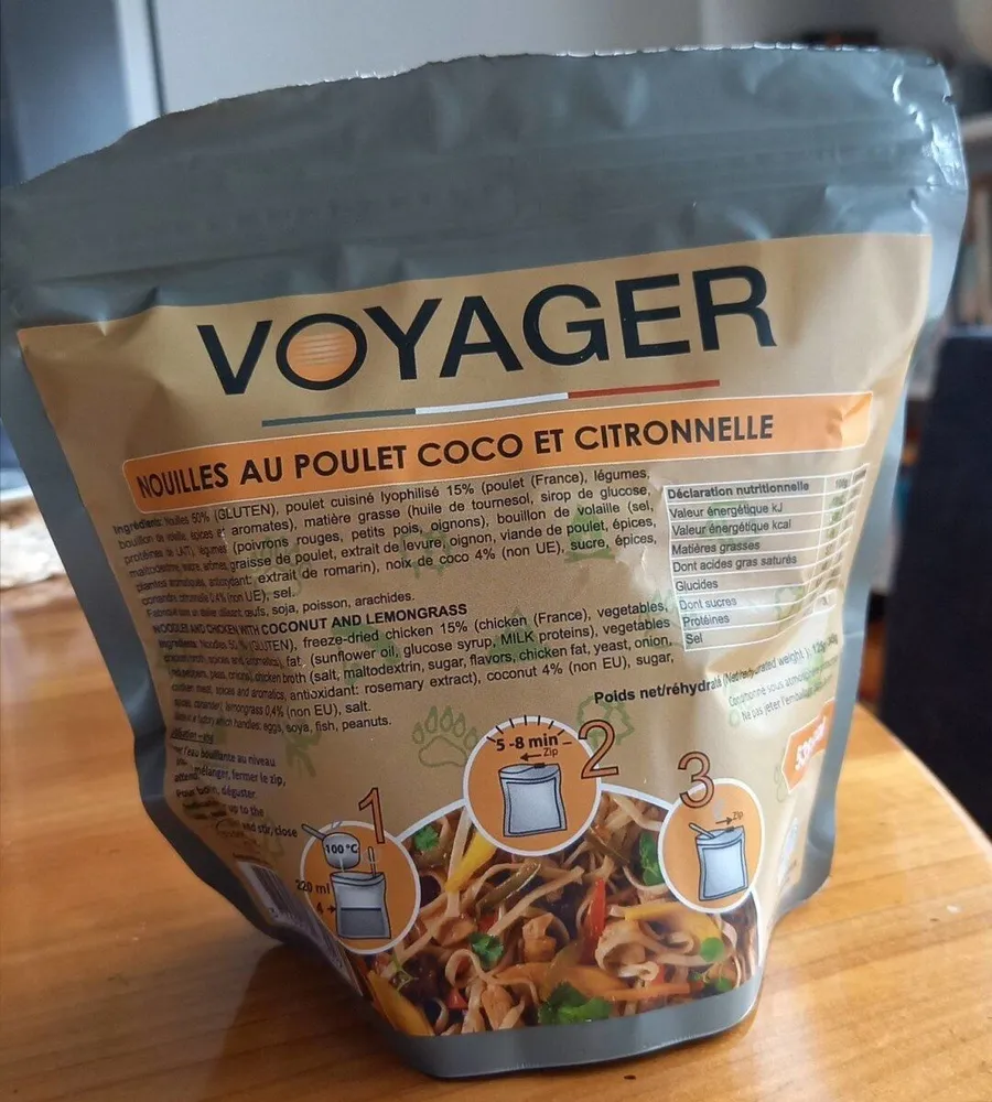 Nouilles au poulet coco et citronelle
