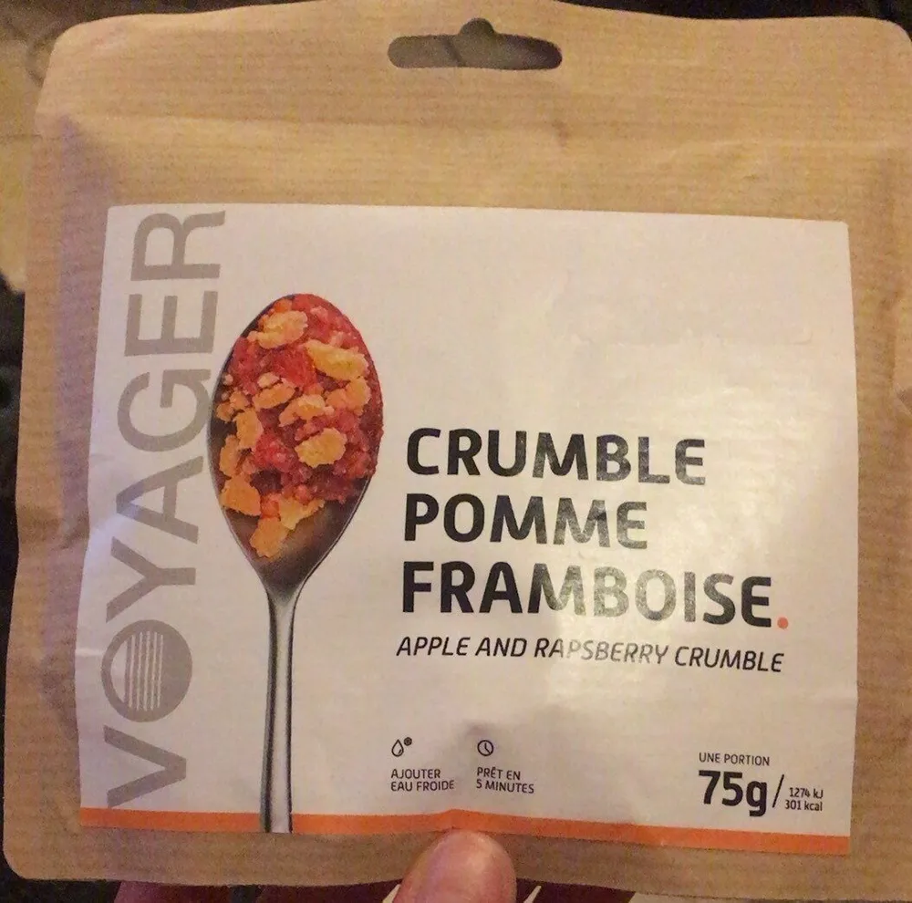 Crumble Pomme Framboise