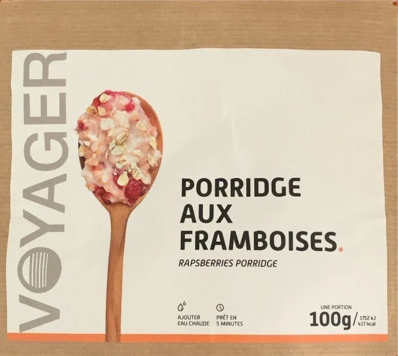Porridge aux framboises