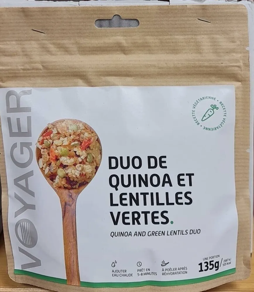 Duo de quinoa et lentilles vertes