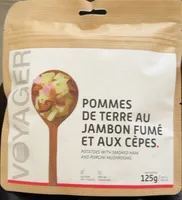 Pomme de terre au jambon fumé et aux cèpes