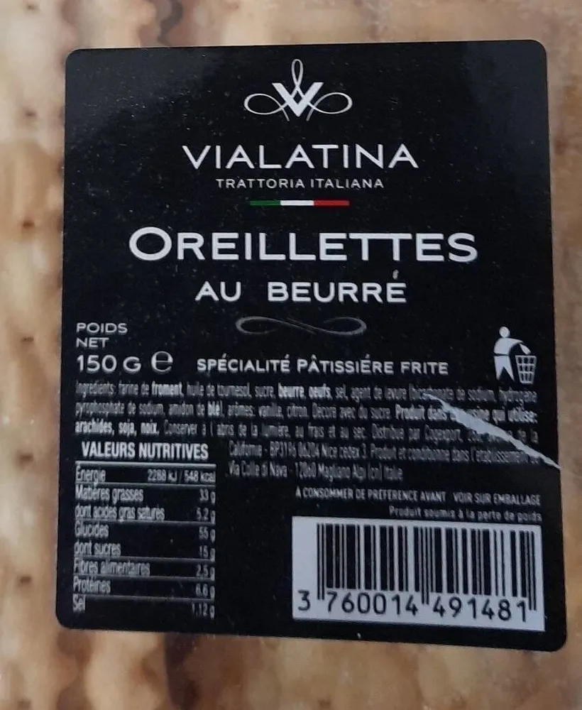 Oreillettes au beuure