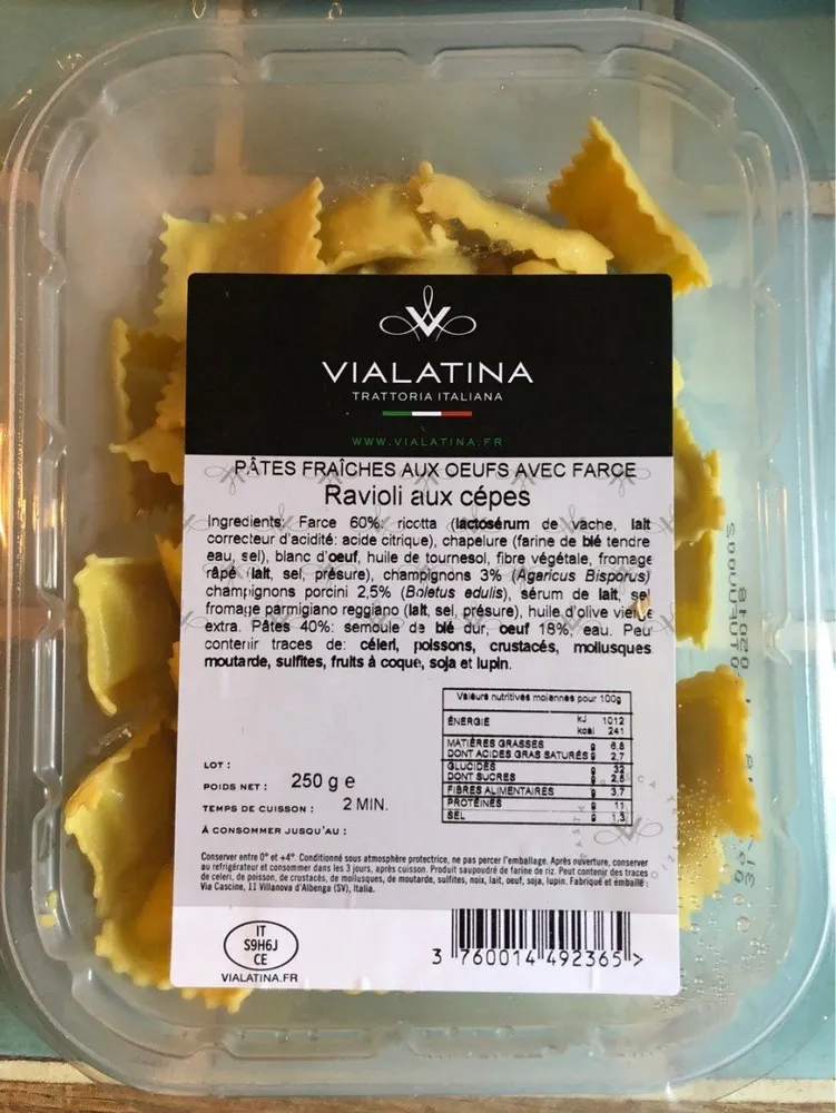Ravioli aux cepes