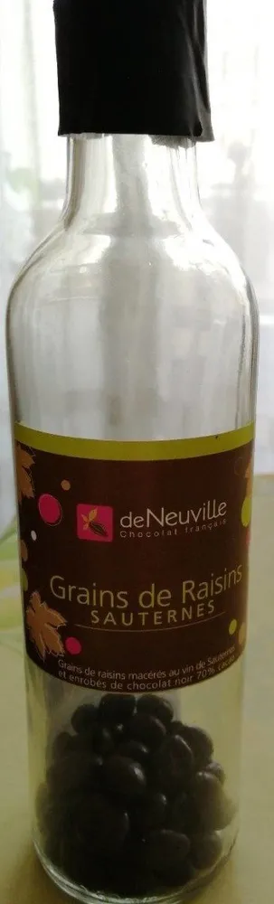 Bouteille Raisins Au Sauterne 285 GRS