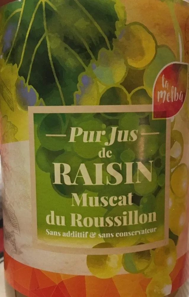Pure jus de raisin muscat du roussillon