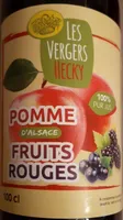 Jus de pomme fruits rouges