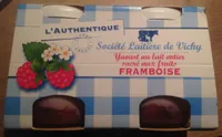 Yaourt au lait entier sucré aux fruits FRAMBOISE