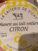 Yaourt au lait entier citron