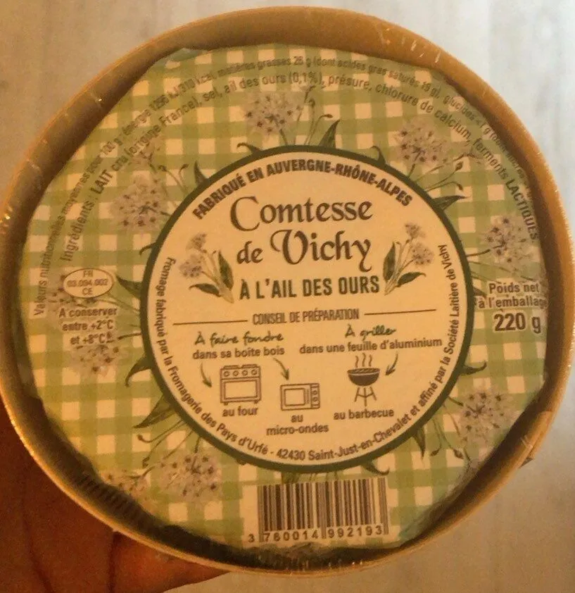 Comtesse de Vichy à l’ail des ours