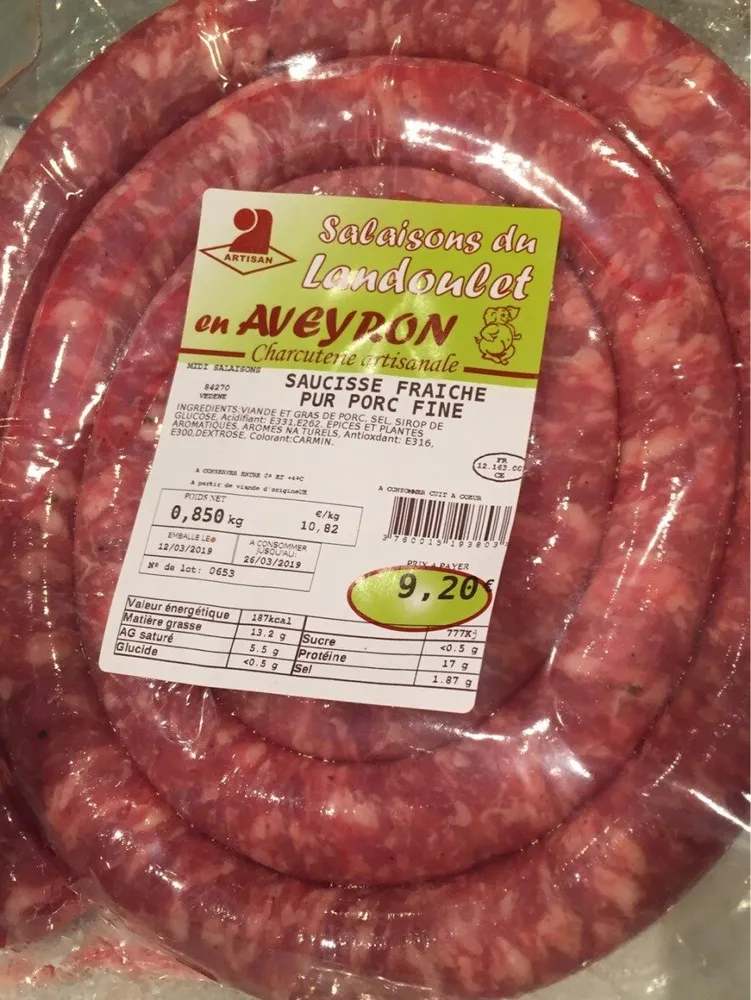 Saussice d'aveyron