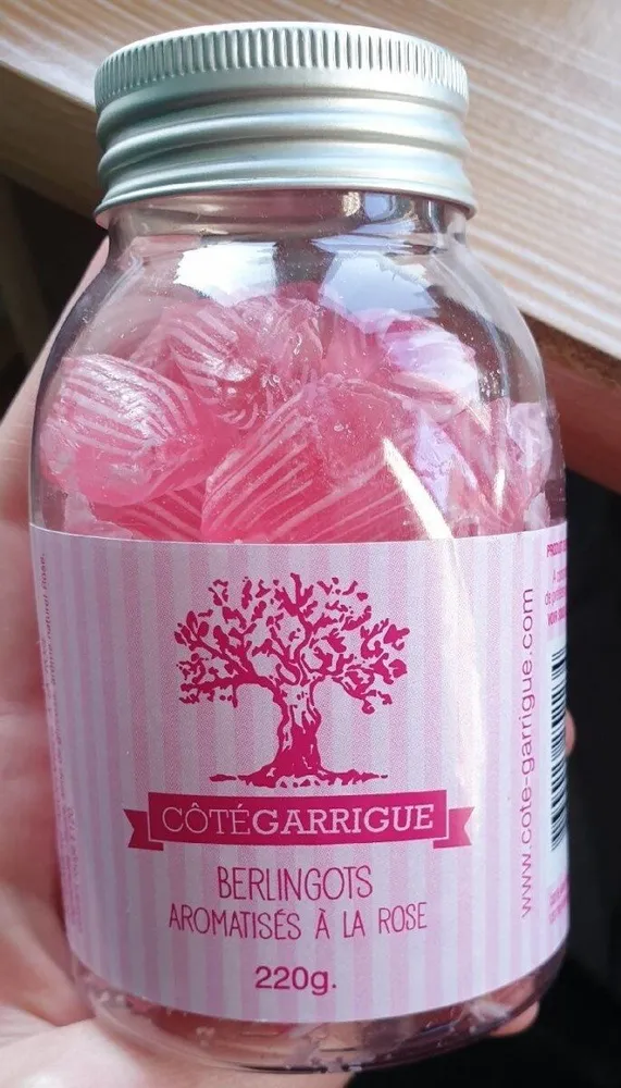 Berlingots aromatisés à la rose