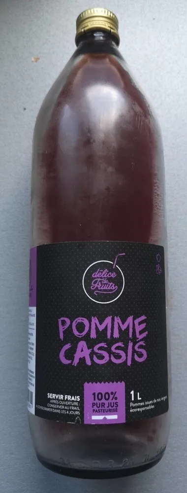 Jus pomme cassis