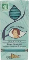 A. infusion Sauge Fénugrec 20 Sachets Bio