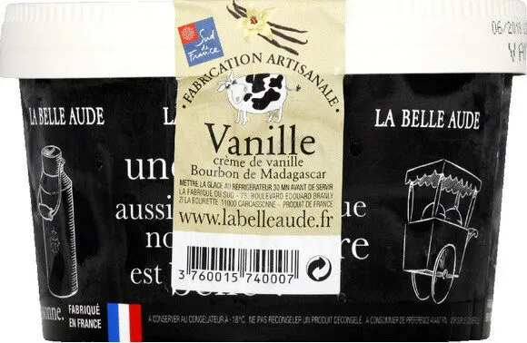 Crème glacée à la vanille Bourbon de Madagascar