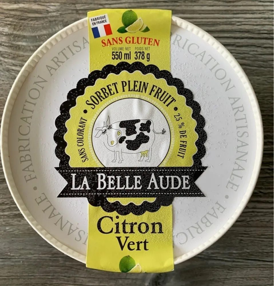 Sorbet plein fruit citron vert