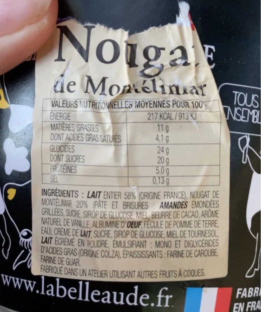 Glace nougat
