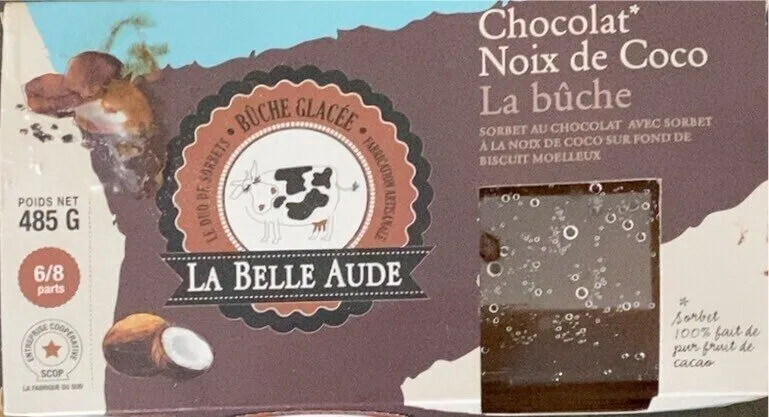 Chocolat Noix de coco La bûche