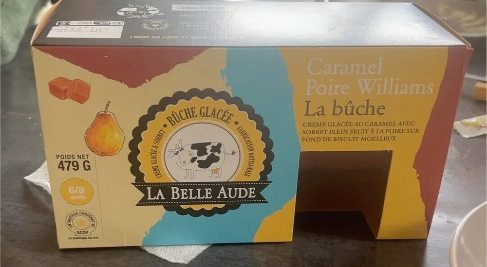 La bûche caramel poire