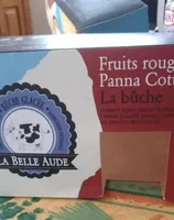 Bûche glacée fruits rouges panna cotta