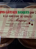 Mini gâteau basque à la cerise