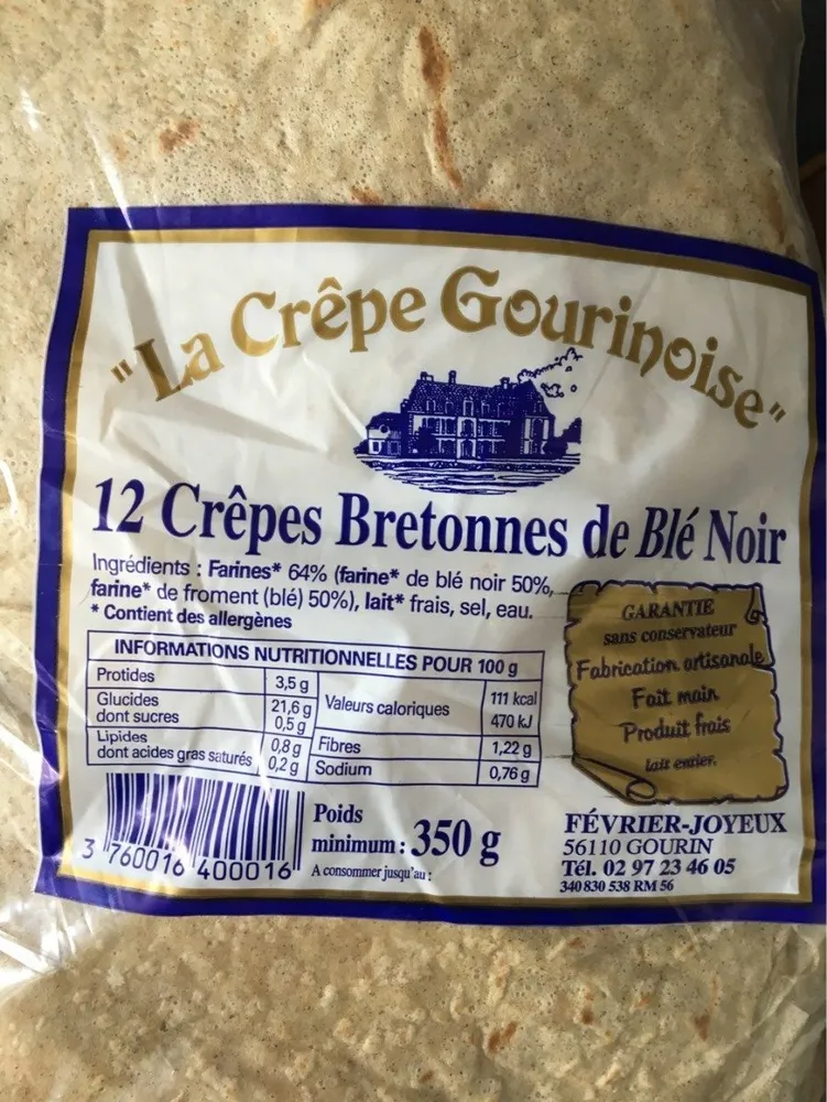 12 Crêpes Bretonnes de Blé Noir