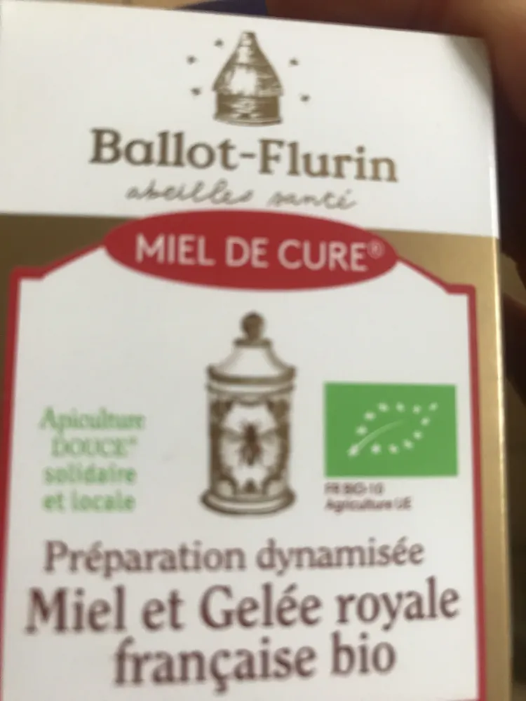 Miel De Cure à La Gelée Royale - 125G - Ballot-Flurin