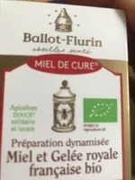 Miel De Cure à La Gelée Royale - 125G - Ballot-Flurin