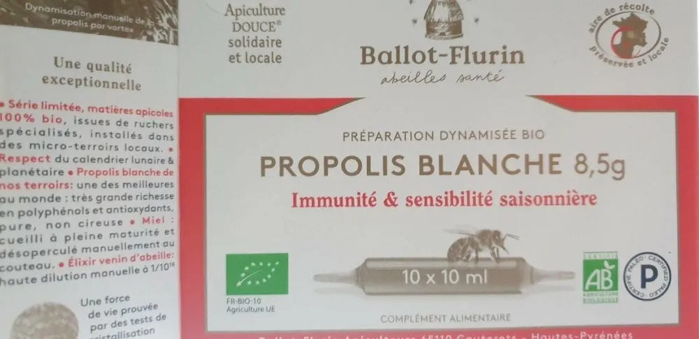 Propolis Blanche 10 Ampoules
