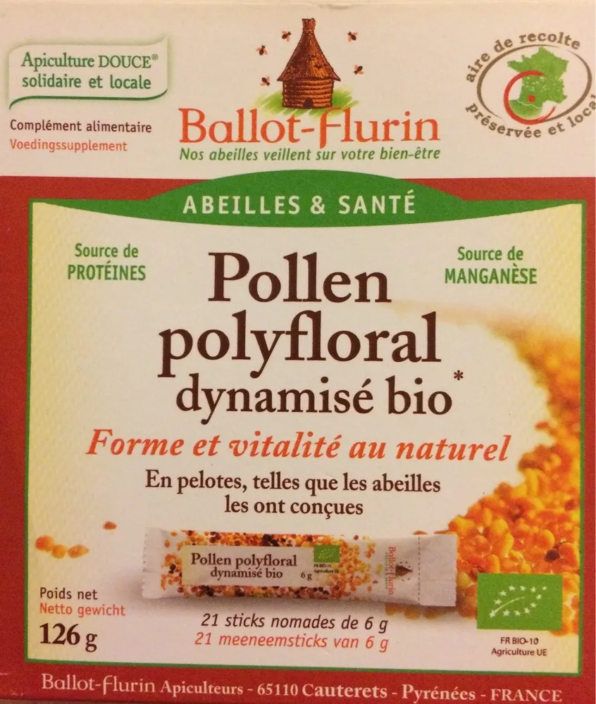 Pollen Polyfloral Fortifiant - 21 Sticks - Ballot-Flurin