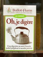 Oh Je Digère ! Grog Miel Et Propolis Bio - 125G - Ballot-Flurin
