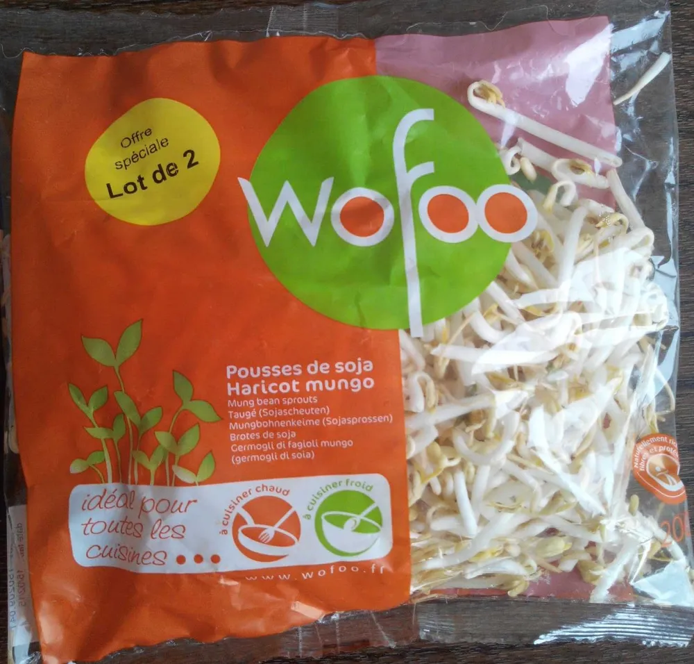 Pousses de soja haricot mungo