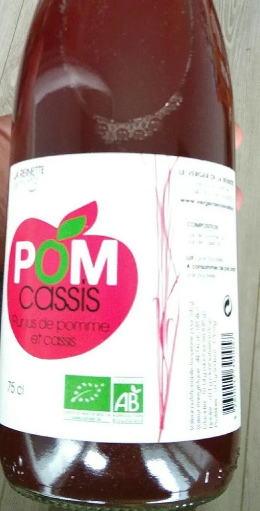 Jus de pomme et cassis