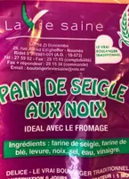 Pain de seugle aux noix