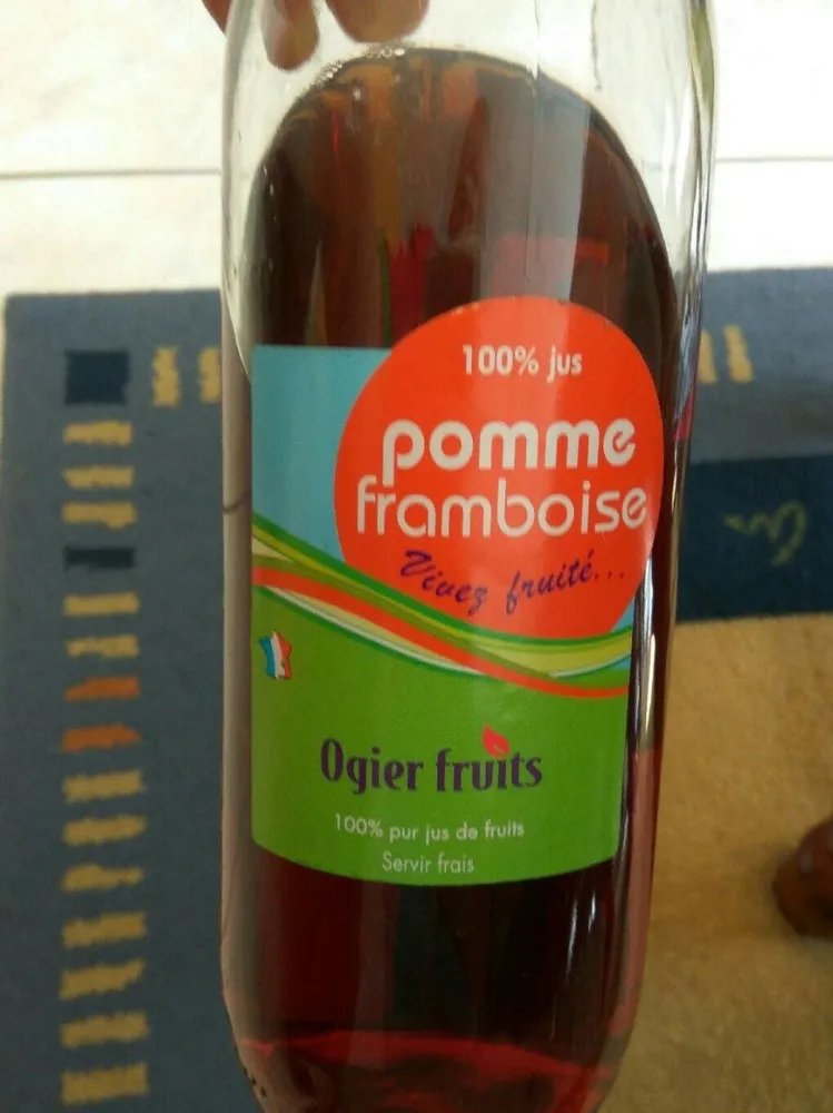 Jus pomme framboise