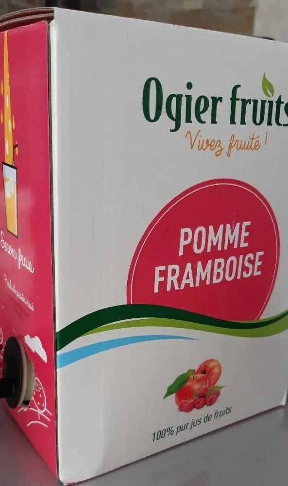 Pur jus de pomme framboise