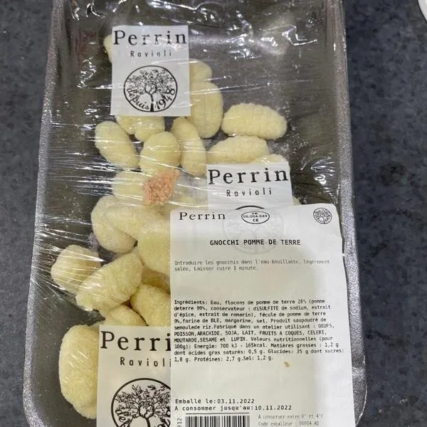 Gnocchi Pomme de terre