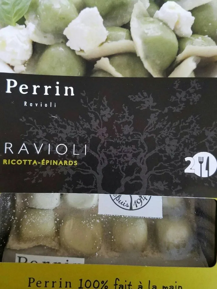 Ravioli risotto epinards