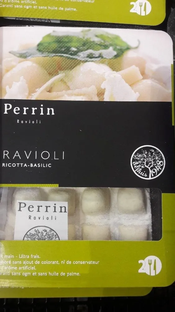 Ravioli ricotta basilic