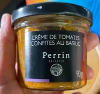 Creme de tomates confites au basilic