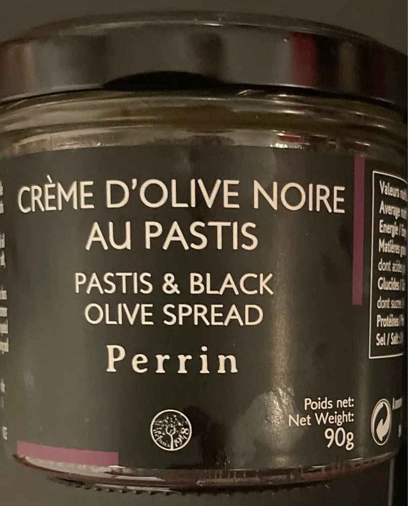 Crème d'olive noire au pastis