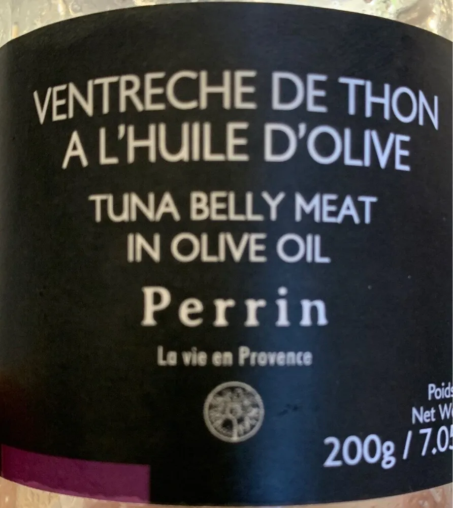 Ventreche de thon a l'huile d'olive