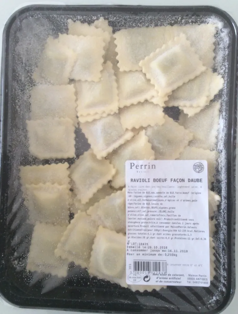 Ravioli boeuf façon daube