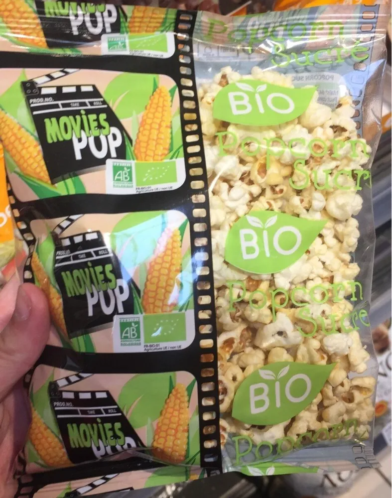 pop corn sucre bio