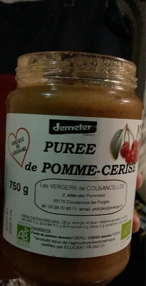 Purée Pomme-Cerises
