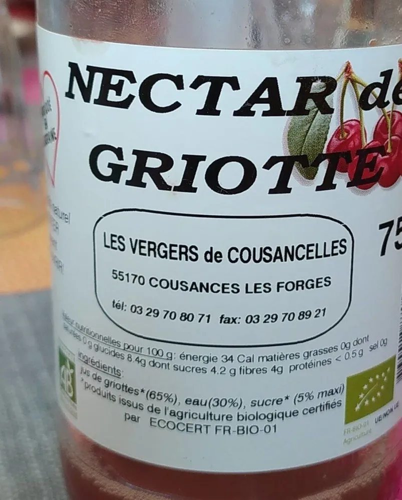 Nectar de griottes