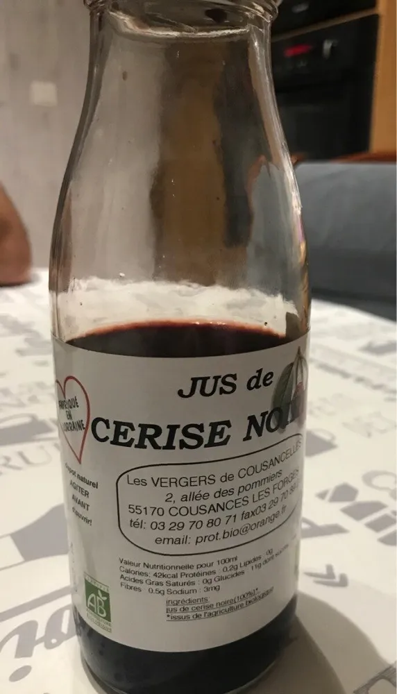 Jus de cerise noire