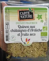 Instant fraîcheur - Quinoa aux châtaignes d'Ardèche et fruits secs bio