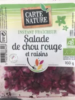 Salade de chou rouge et raisins
